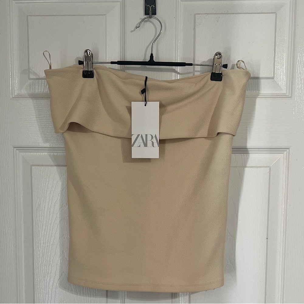 Zara zippered tube top XL